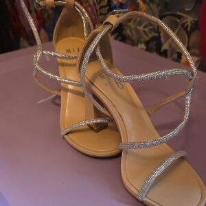 Mix No. 6 Silver and Tan Strappy Sandals